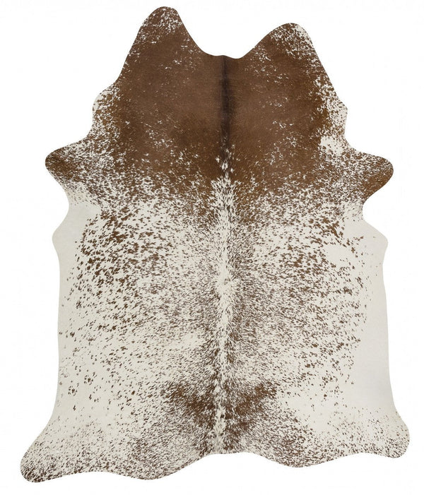 Natural Cow Hide Salt & Pepper Brown