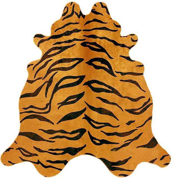 Natural Cow Hide Tiger Print
