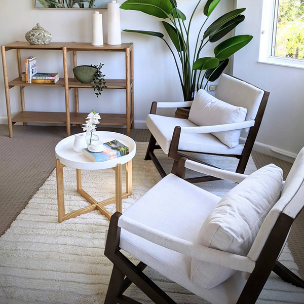 Carmello Contemporary Arm Chairs - Beige