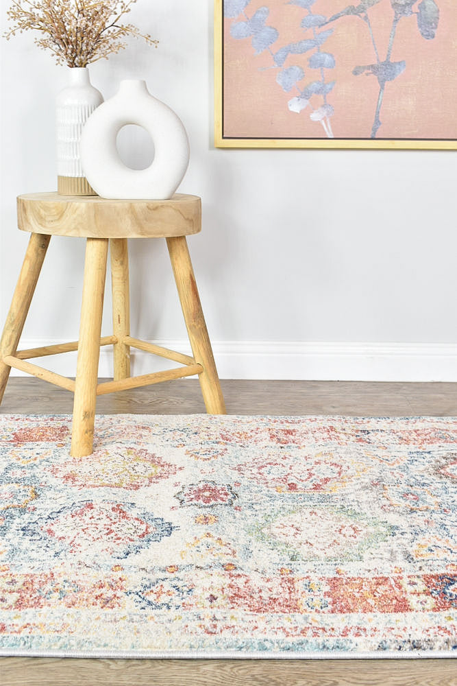 Morocco 0414A Tile Grey Runner Rug