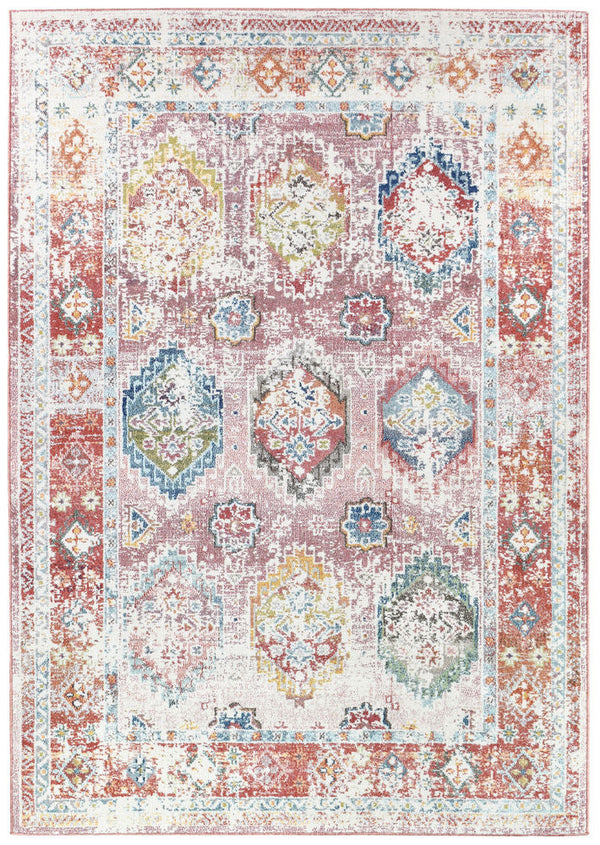 Morocco 0414A Tile Rose Rug