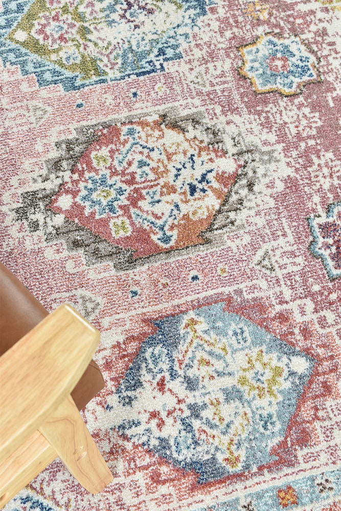 Morocco 0414A Tile Rose Rug