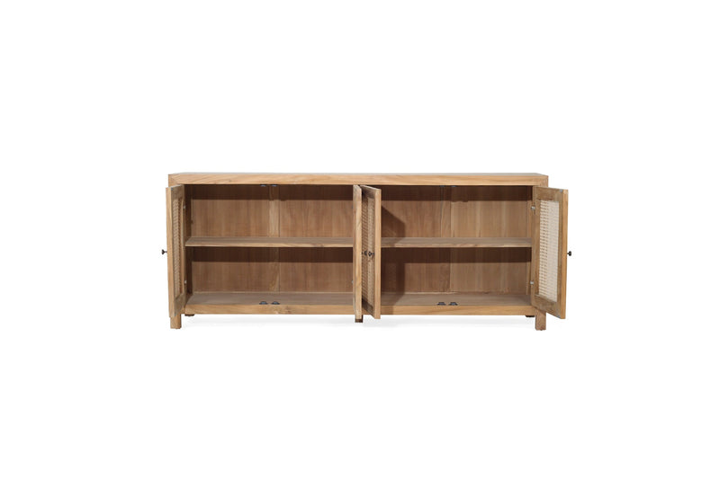 Charleston Four Door Sideboard – Natural
