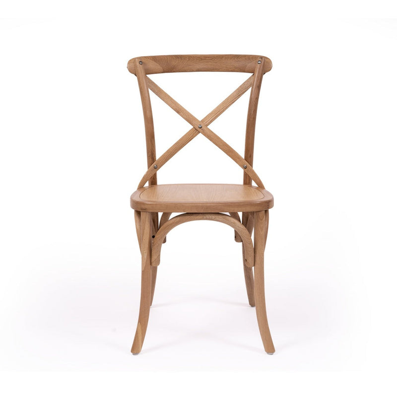 Crossley Back Dining Chair - Natural Oak - Timber Seat