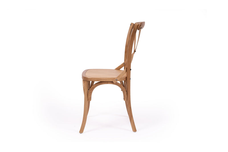 Crossley Back Dining Chair - Natural Oak - Timber Seat