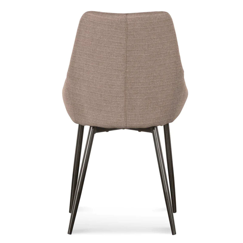 Calibre CDC2001-SE - Dining Chair in Brown Grey (Set of 2)