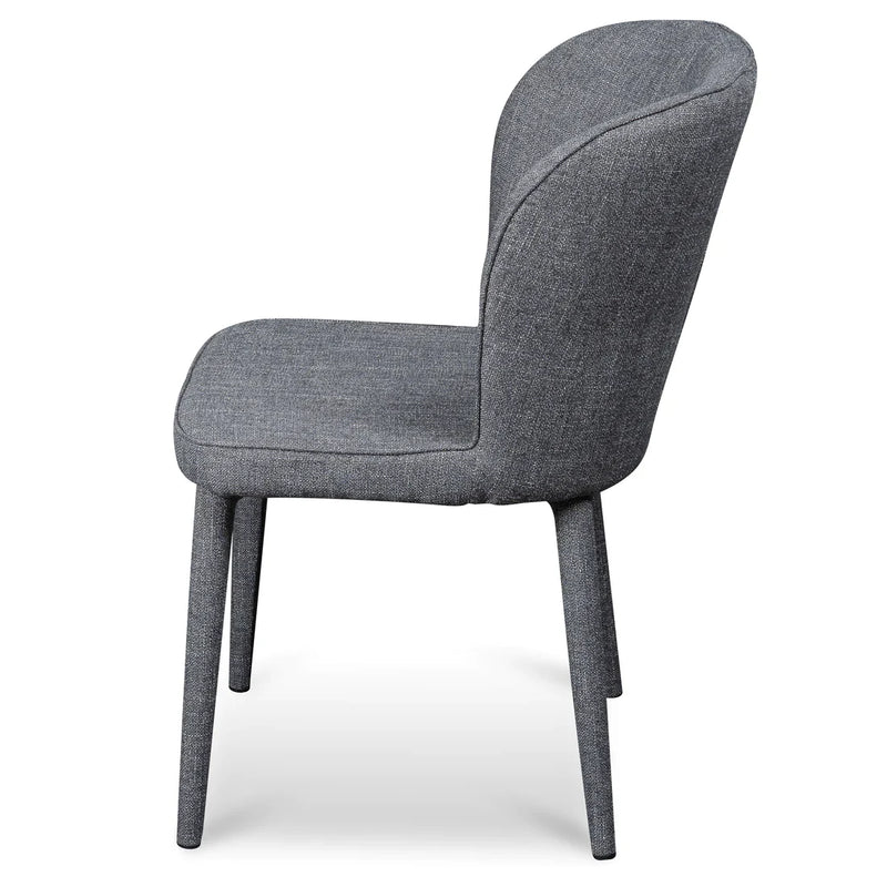 Calibre CDC6118-ST Fabric Dining Chair - Dark Grey