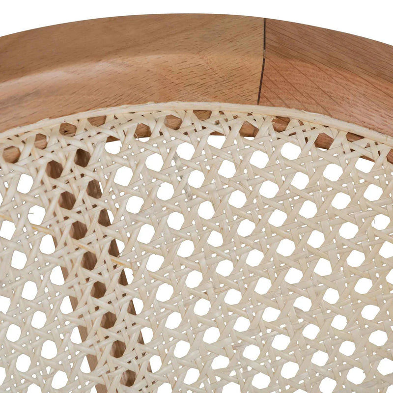 Calibre CDC6611-CU Wooden Dining Chair - Natural with Black Seat