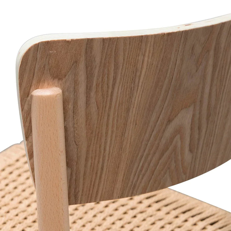 Calibre CDC6803-SD Rope Seat Dining Chair - Natural
