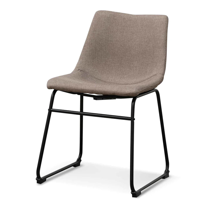Calibre CDC6851-SE Fabric Dining Chair - Brown Grey (Set of 2)