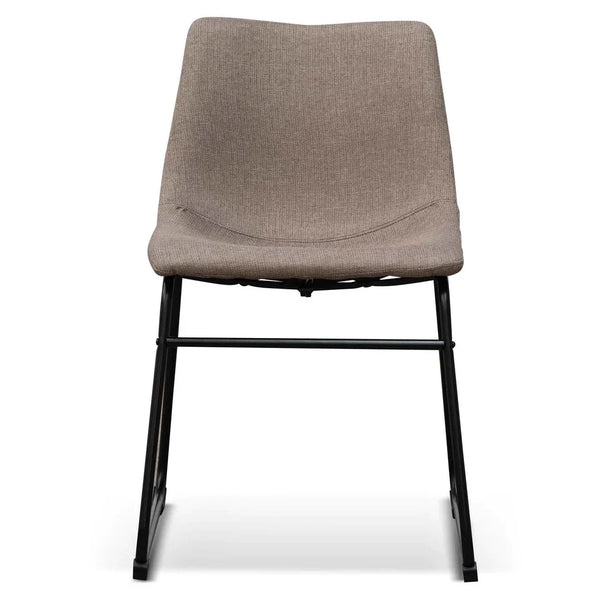 Calibre CDC6851-SE Fabric Dining Chair - Brown Grey (Set of 2)