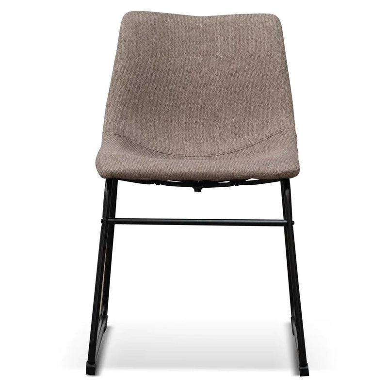 Calibre CDC6851-SE Fabric Dining Chair - Brown Grey (Set of 2)