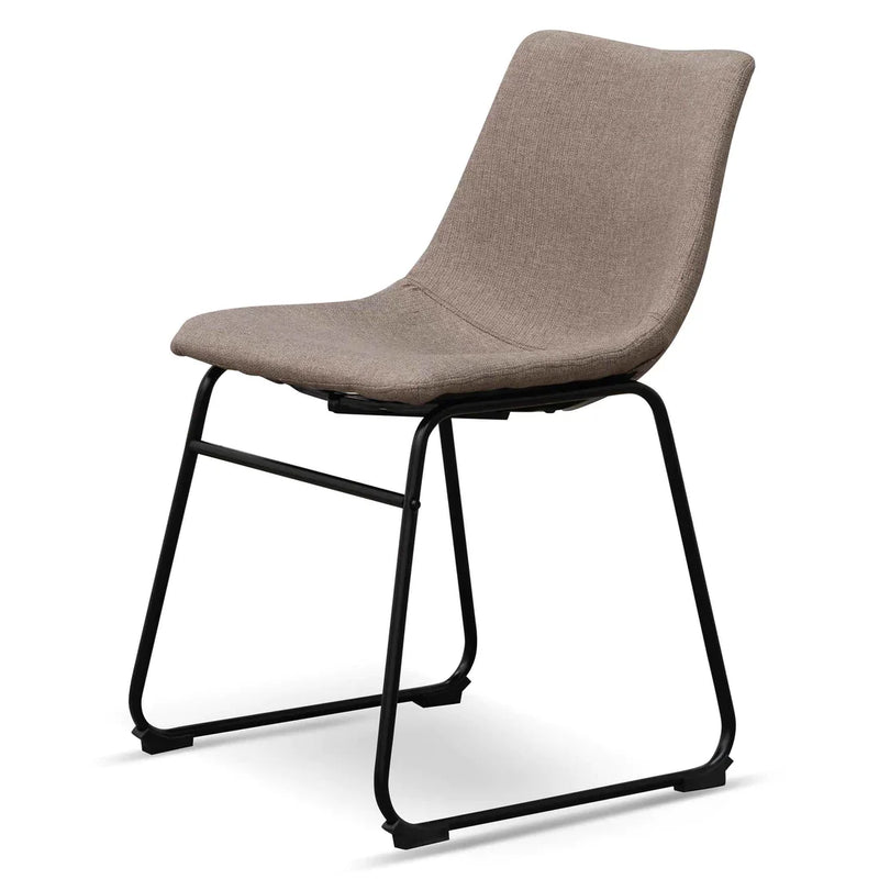 Calibre CDC6851-SE Fabric Dining Chair - Brown Grey (Set of 2)