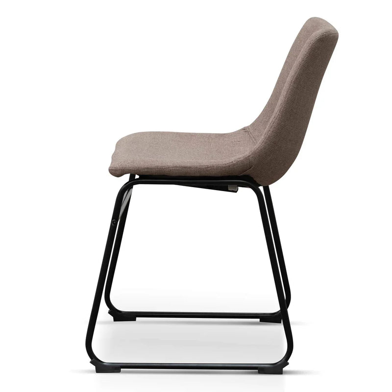 Calibre CDC6851-SE Fabric Dining Chair - Brown Grey (Set of 2)