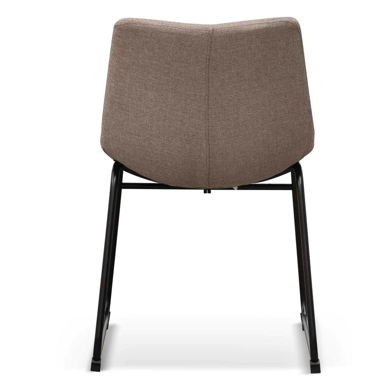 Calibre CDC6851-SE Fabric Dining Chair - Brown Grey (Set of 2)