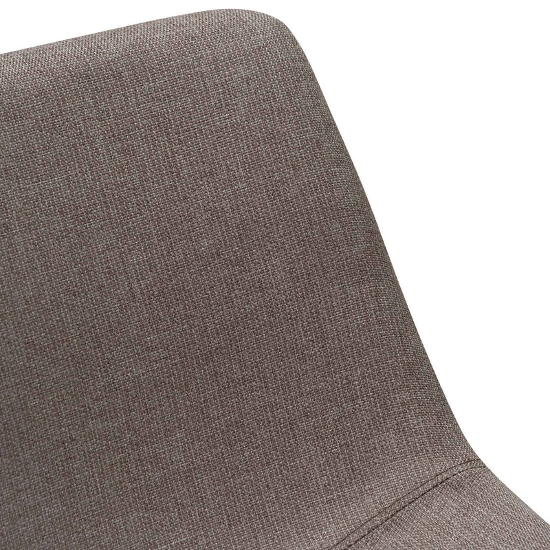 Calibre CDC6851-SE Fabric Dining Chair - Brown Grey (Set of 2)