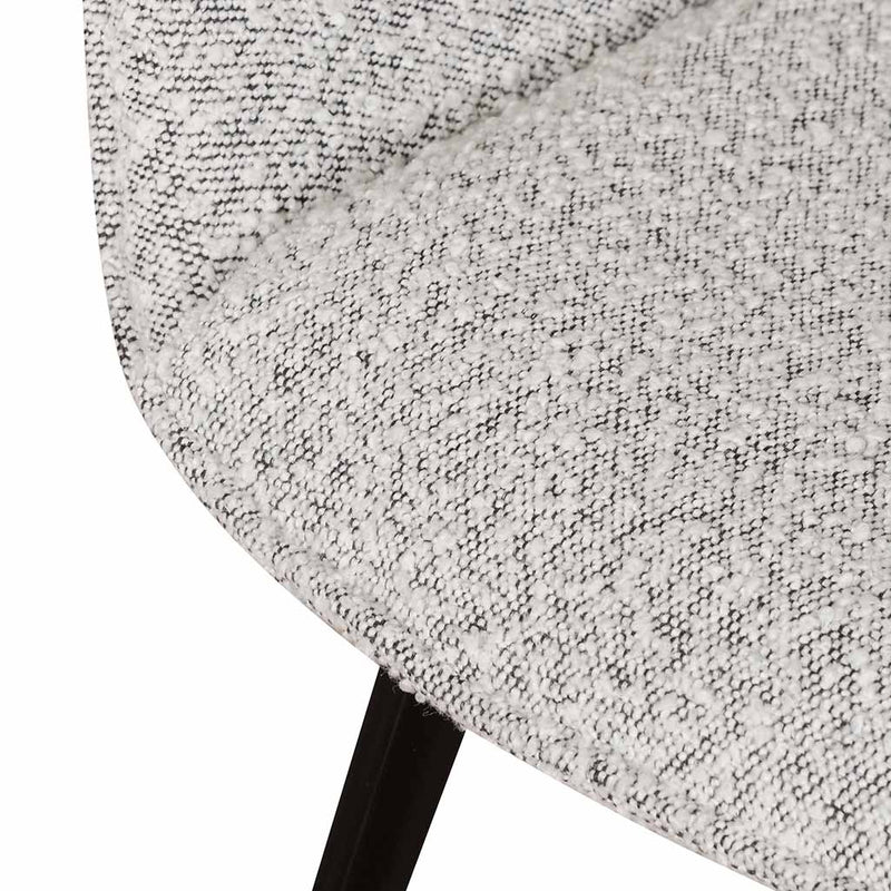 Calibre CDC6876-SE - Dining Chair - Pepper Boucle (Set of 2)