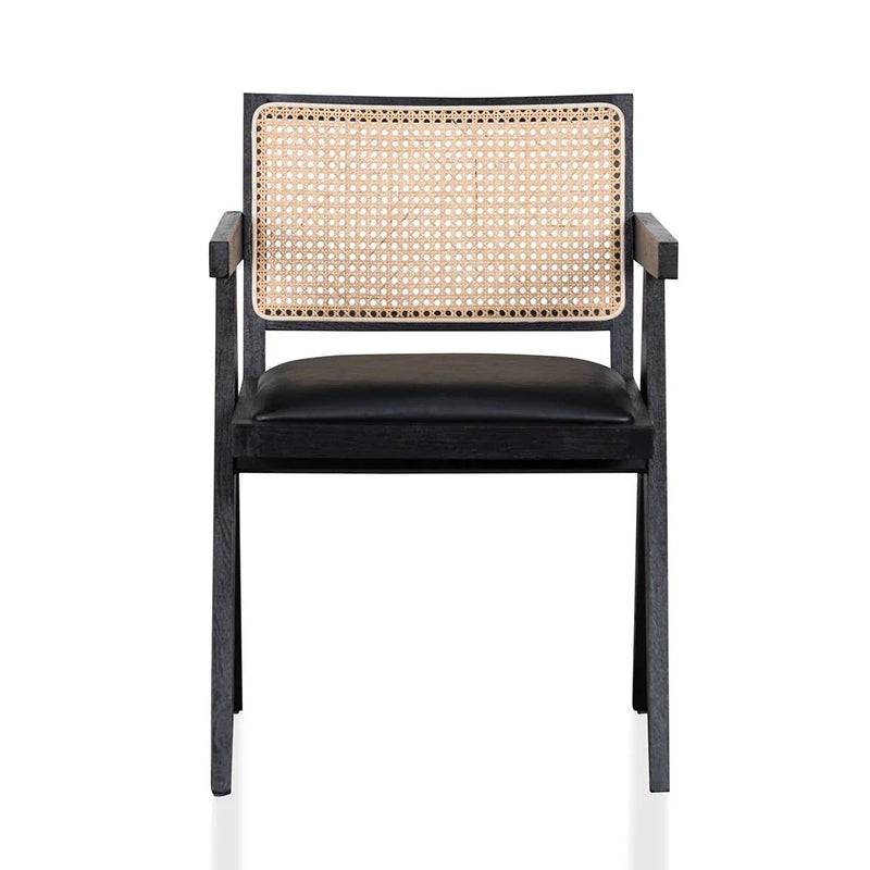 Calibre CDC6992-CH Rattan Dining Chair - Black