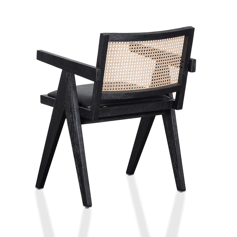 Calibre CDC6992-CH Rattan Dining Chair - Black