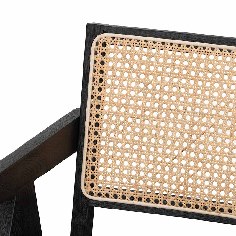 Calibre CDC6992-CH Rattan Dining Chair - Black