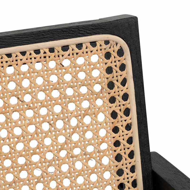 Calibre CDC6992-CH Rattan Dining Chair - Black