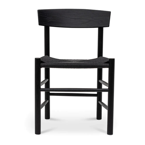 Calibre CDC8014-OW Rattan Dining Chair - Full Black