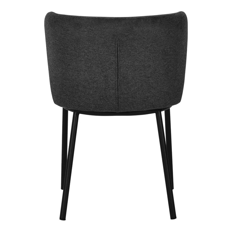 Calibre CDC8168-FH Fabric Dining Chair - Charcoal Grey (Set of 2)