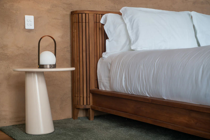 Koppar Queen Bed Frame without Storage - White Oak