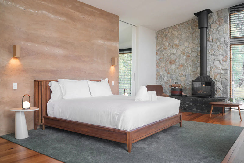 Koppar Queen Bed Frame Without Storage - FSC Recycled Teak