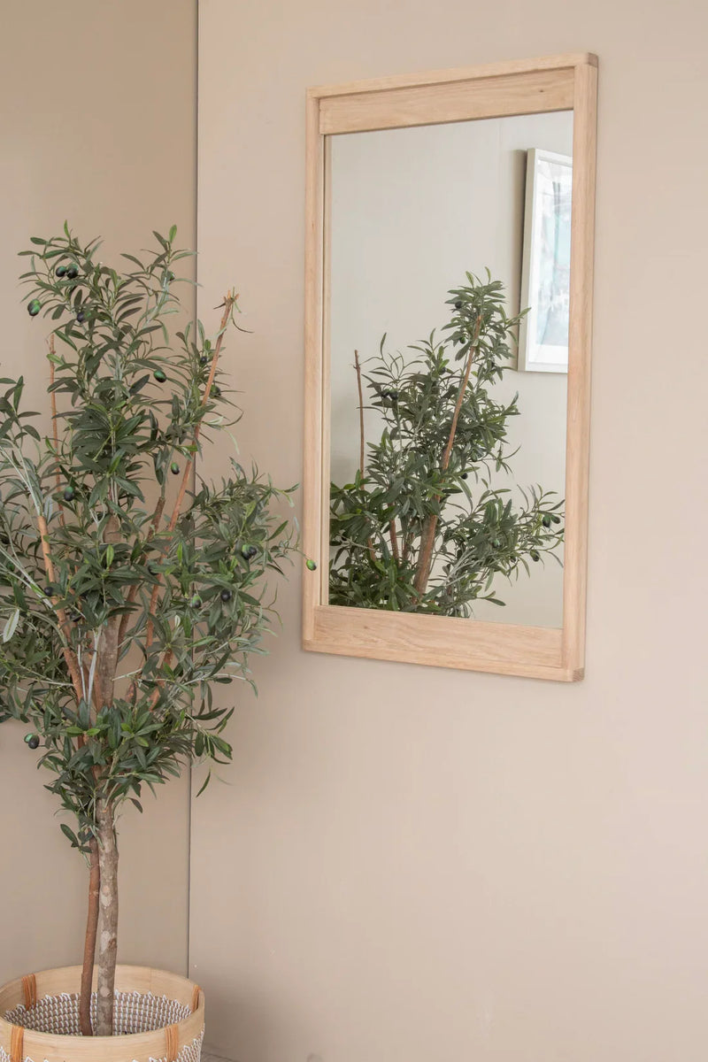 Circa Rectangle Hanging Mirror 560x1000mm - White Oak