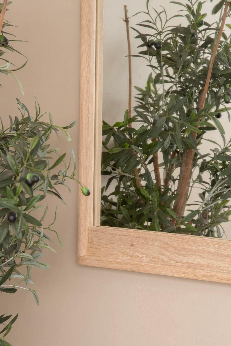 Circa Rectangle Hanging Mirror 560x1000mm - White Oak