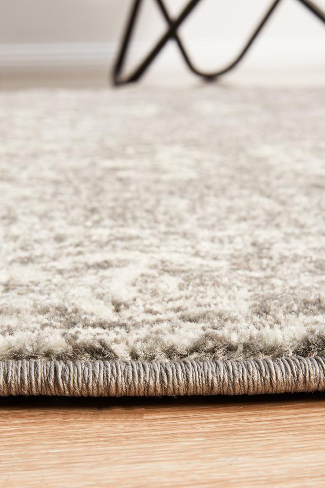 Evoke Grey Transitional Round Rug