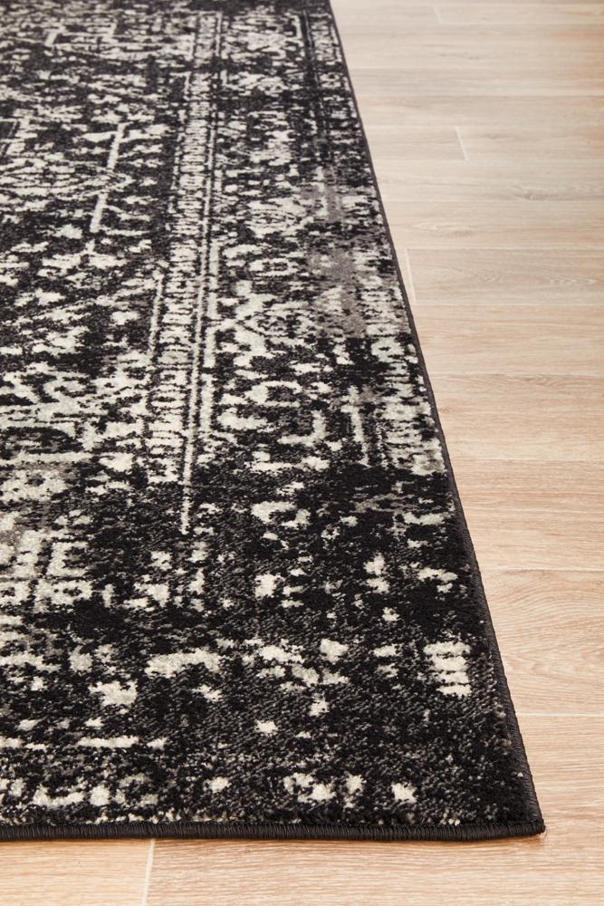 Evoke Charcoal Transitional Rug