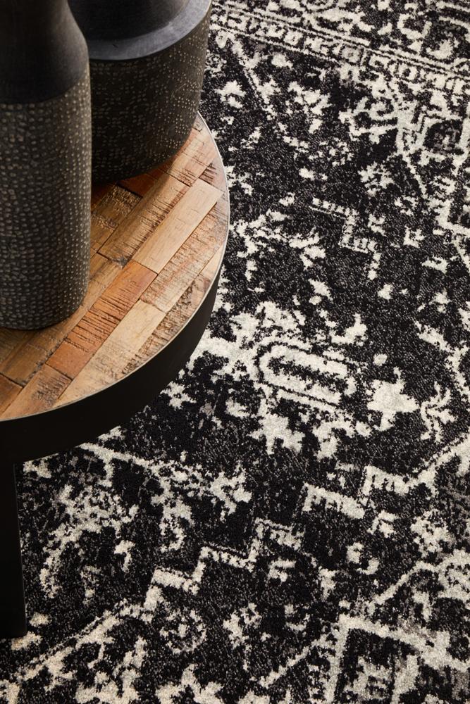 Evoke Charcoal Transitional Rug