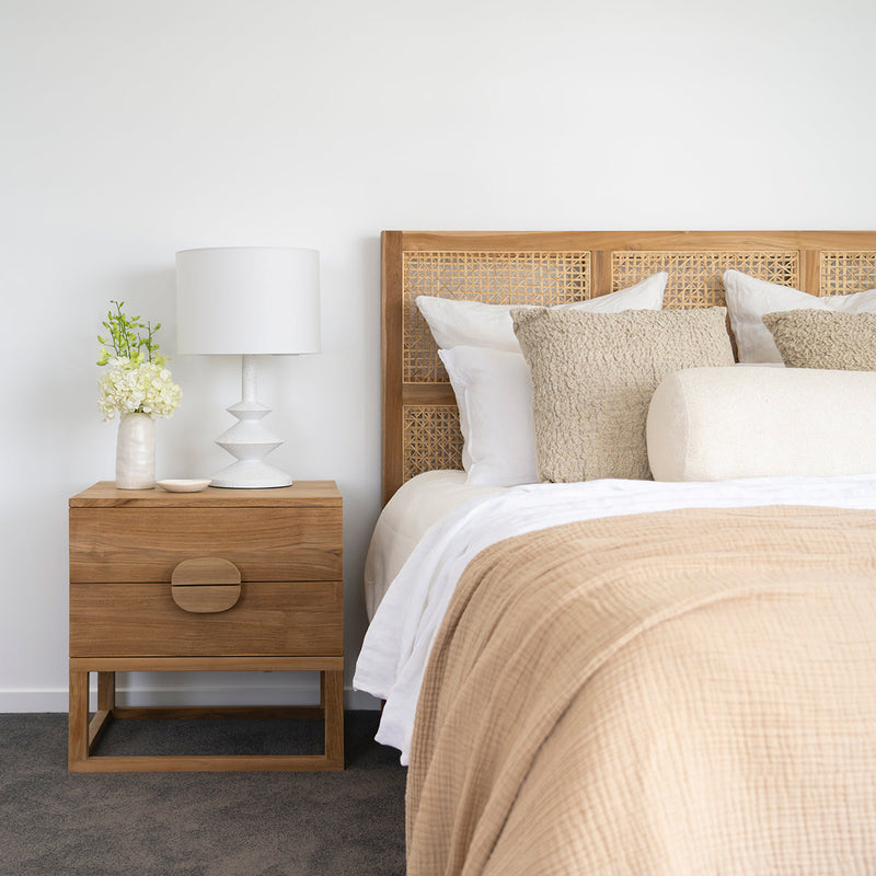 Elara Bedside Table - Natural
