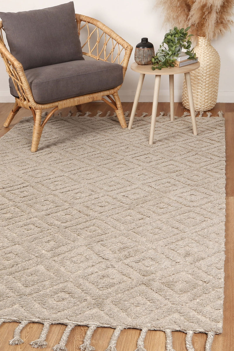 Isla Plush Diamond Ash Rug