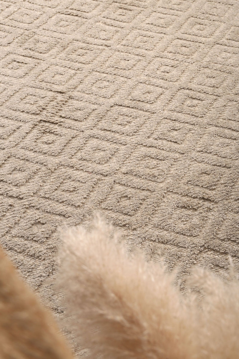 Isla Plush Diamond Ash Rug