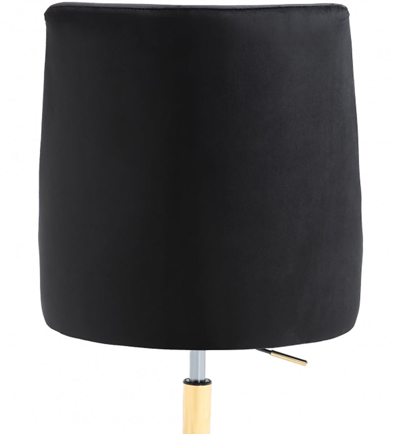 Hamilton Velvet Office Chair in Black
