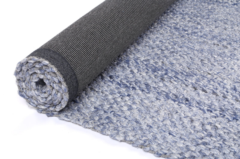 Zayna Chignon Blue Wool Blend Rug