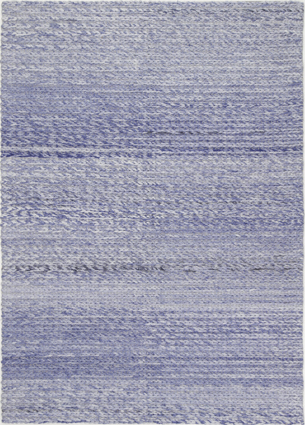 Zayna Cue Blue Wool Blend Rug
