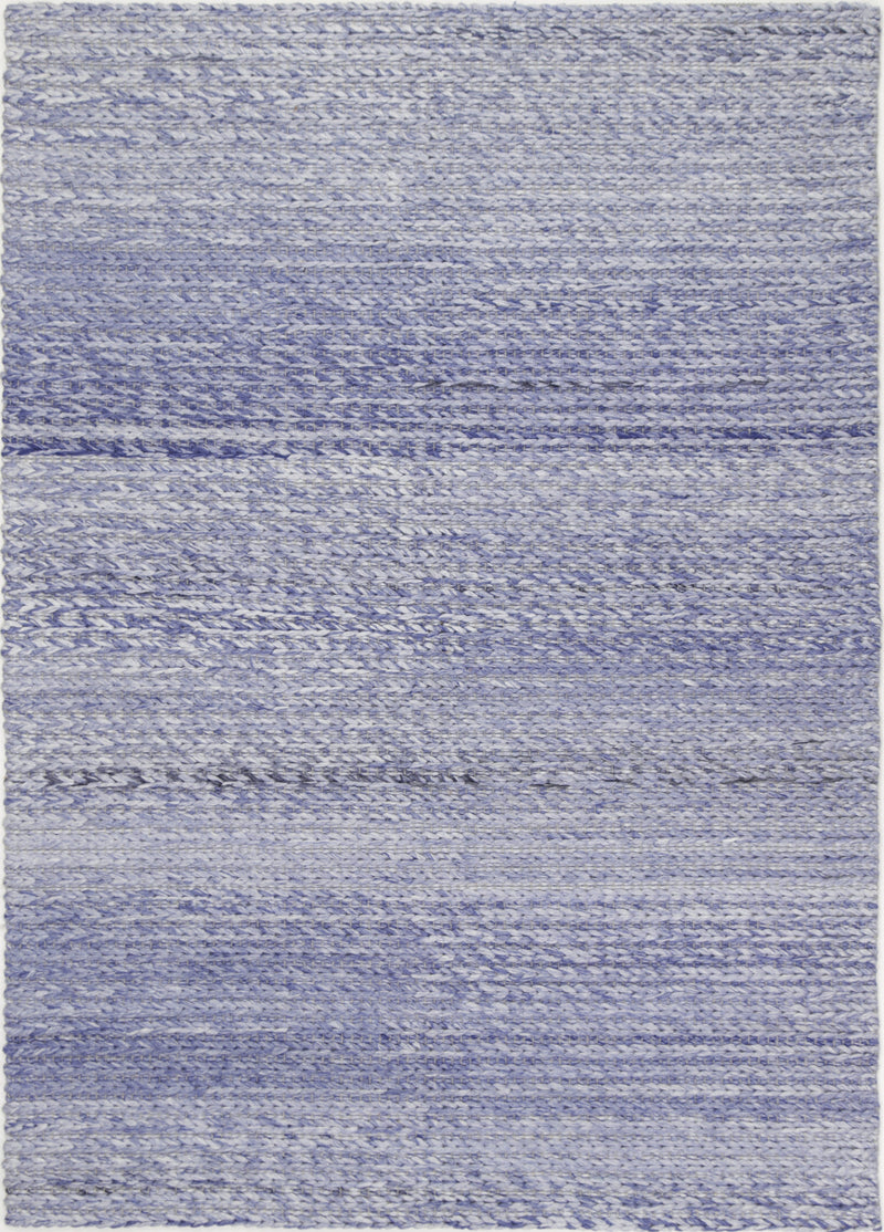 Zayna Cue Blue Wool Blend Rug