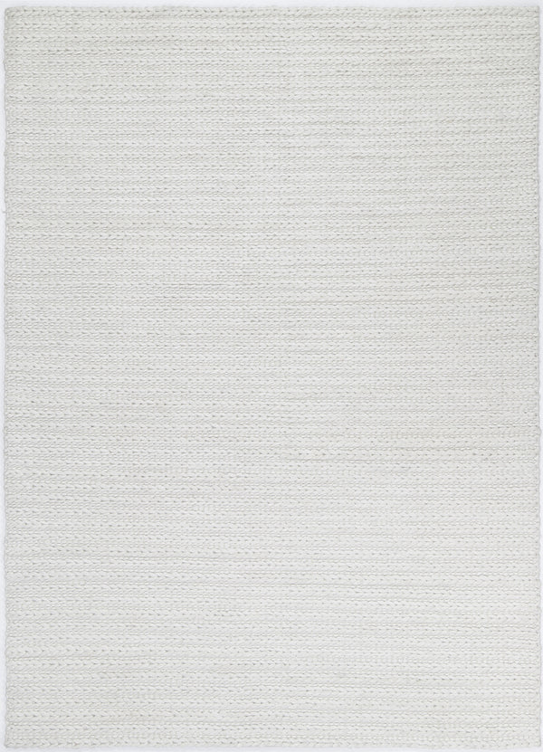 Zayna Cue White Wool Blend Rug