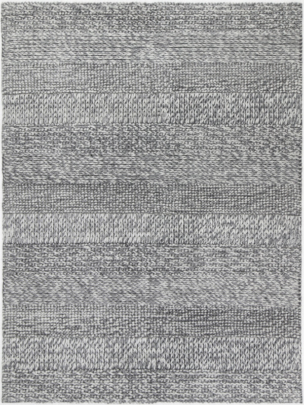 Zayna Grace Charcoal Wool Blend Rug