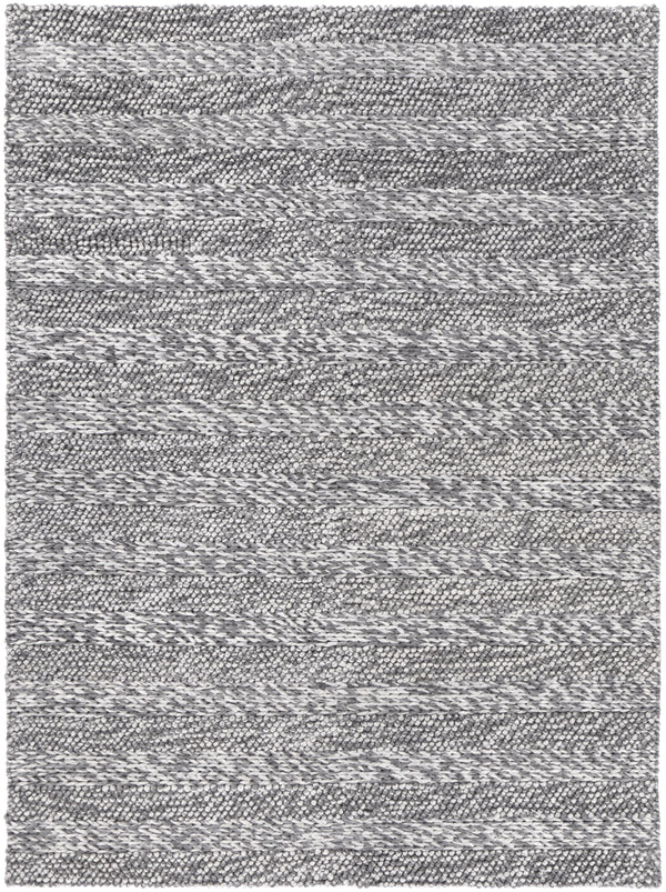 Zayna Ringlets Charcoal Wool Blend Rug