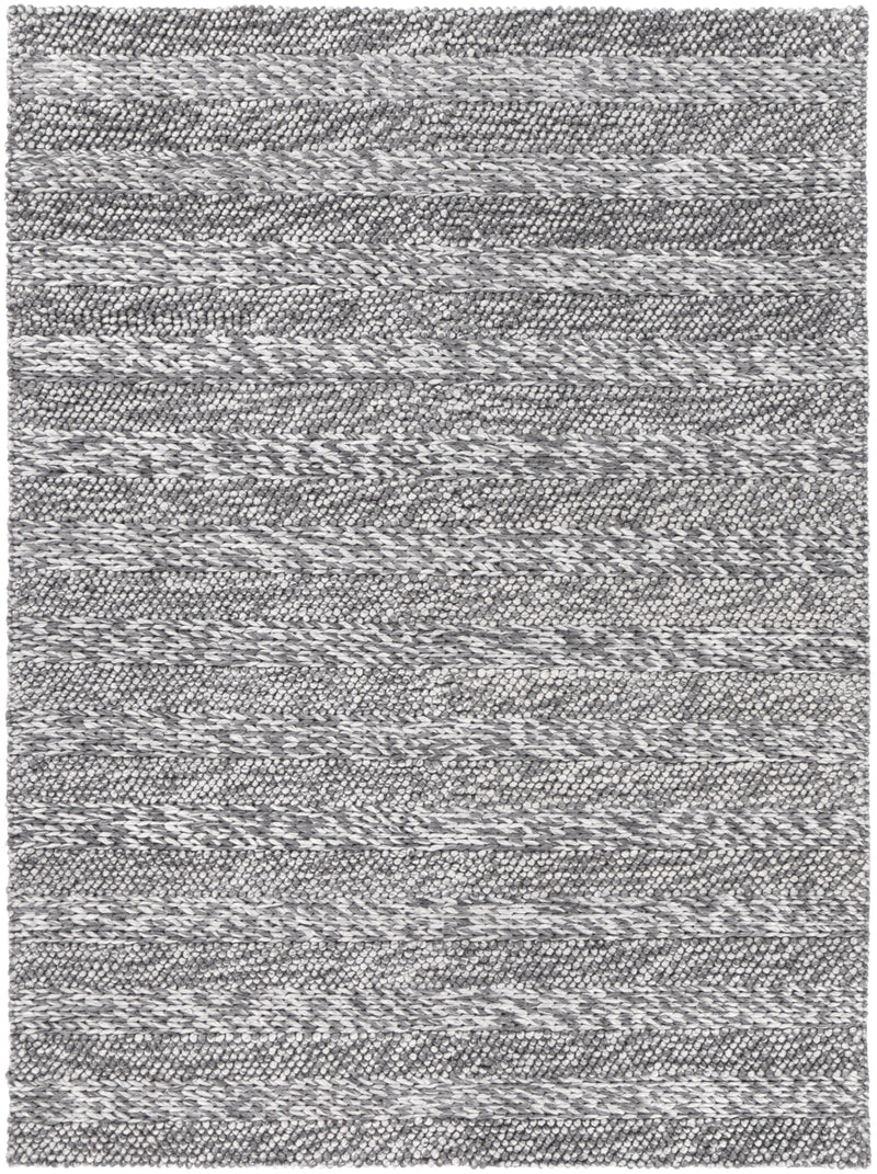 Zayna Ringlets Charcoal Wool Blend Rug