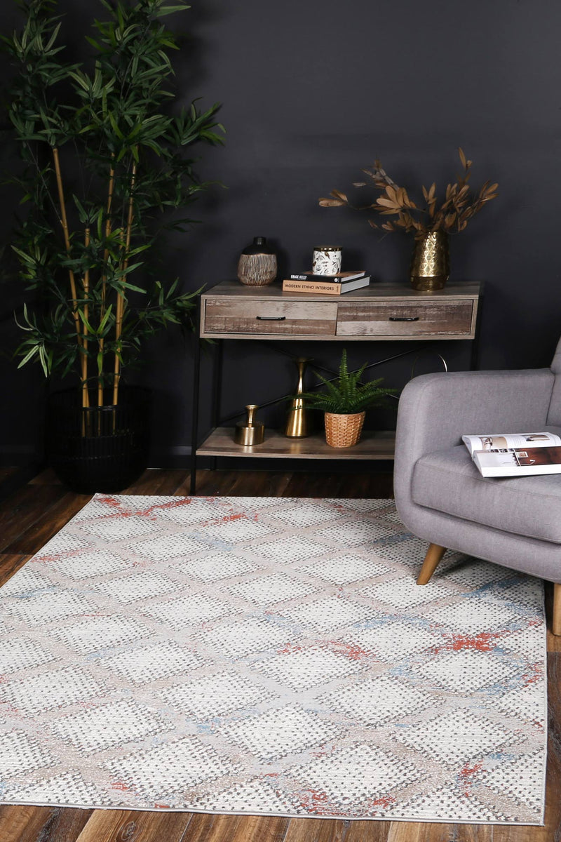 Talulla Diamond Cream Rug