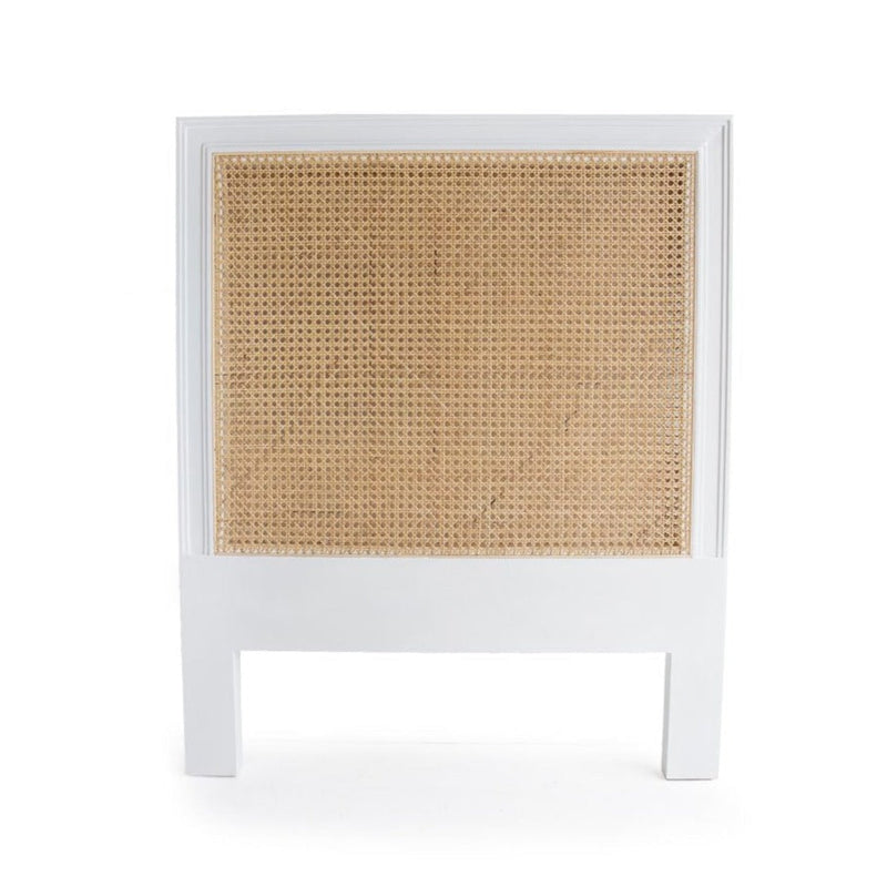 Hampton Cane Bedhead - Single - White