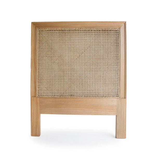Hampton Cane Bedhead - King Single - Weathered Oak