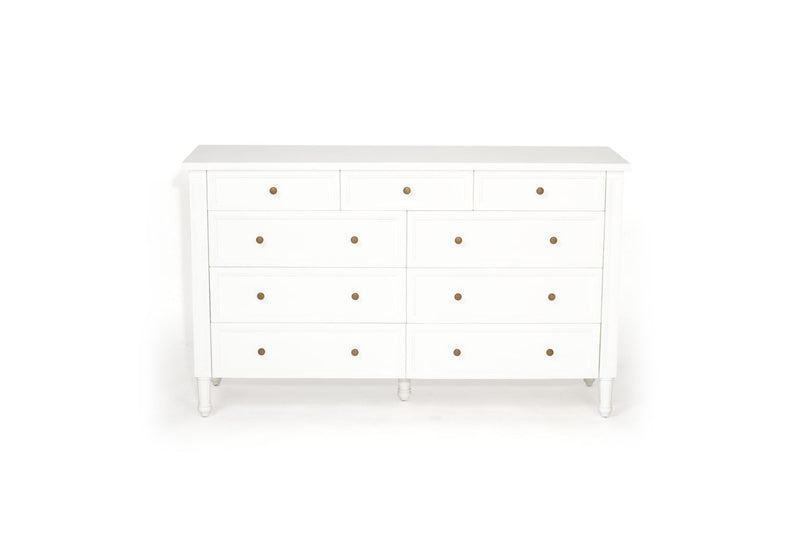 Hampton Dresser – 9 Drawer – White