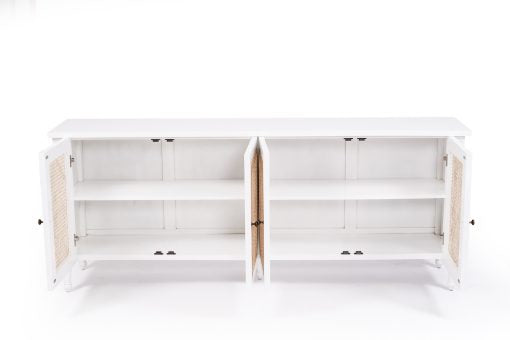 Hampton Cane Four Door Sideboard - Whitley